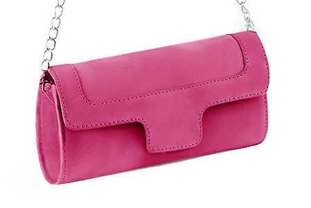 Handcrafted women's elegant clutch in premium fuchsia pink leather. Perfect for weddings, ceremonies, and parties.  
                Choose from our luxurious collections of leather and fabric to perfectly match your clutches to your outfits.